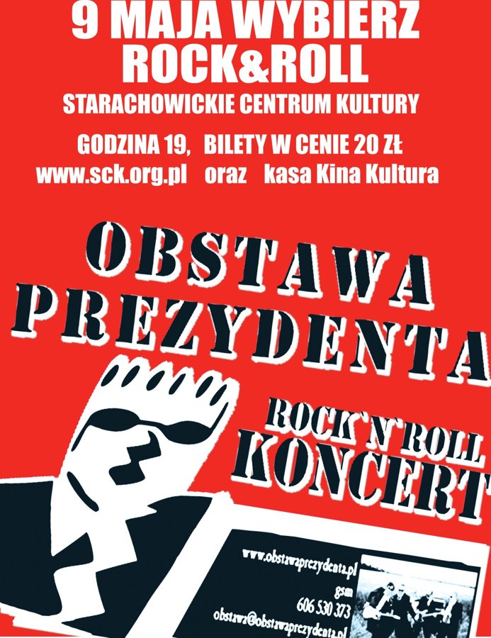 Archiwum SCK. Koncert Zespołu “Obstawa Prezydenta” 9 maja 2015 w Starachowickim Centrum Kultury